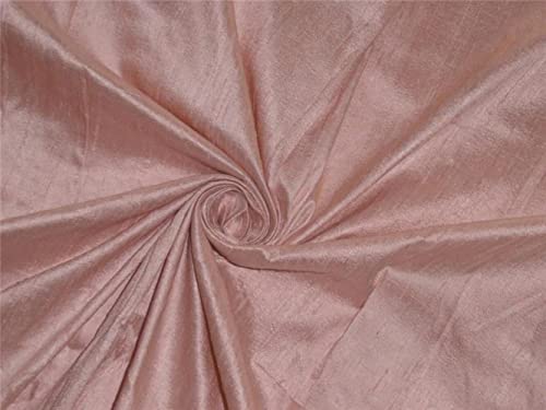 Tissu pure soie Dupioni pêche clair pour donner vie à vos projets de couture