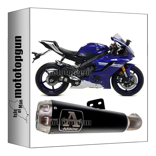Pot echappement Arrow Pro-Race Nichrom Noir pour Yamaha YZF R6 2017-2021