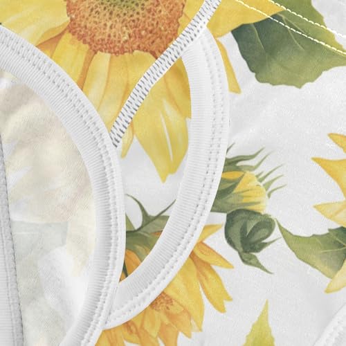 KLL Sunflower Pattern Toddler Boys Comfort Briefs Breathable Children Panties 5