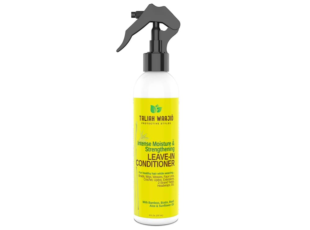 TTaliah Waajid Bamboo and Coconut Milk Strengthening Leave - In Conditioner - Protective Styles Strengthens Conditions Repairs - 8 oz