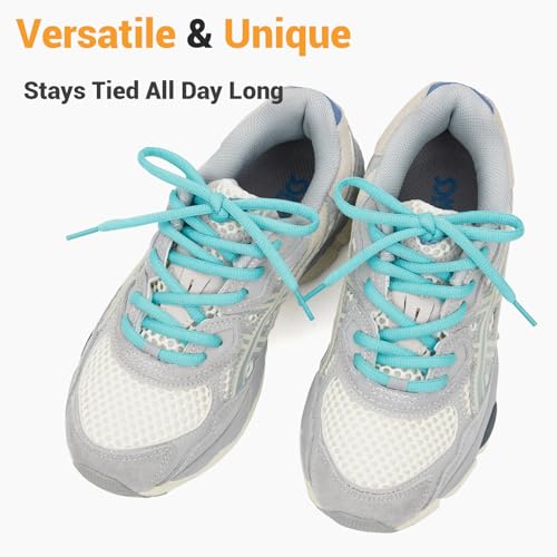 Image of Handshop 1 /4 inch Oval Athletic Shoelaces 24 inch-72 inch in 22 Colors Half Round Shoe Laces