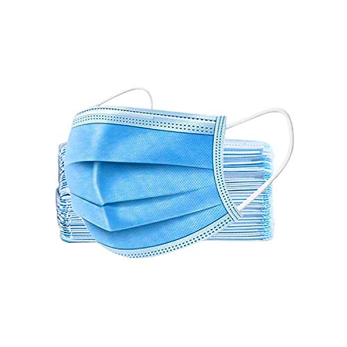 LEICKE Disposable Mask, Breathing Masks, Facial Masks, 3 Layers of Blown Fused Fleece, Reliable Protection, Universal Size OP Mask - 25 Pieces