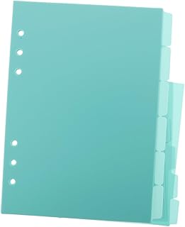 AOKWAWALIY 12Pçs Blocos De Notas Clipes Para Fichário De Livro De Notas Abas Destacáveis Para Fichário Marcadores De Páginas De Folhas Soltas Divisores De Fichários Perfurados Abas