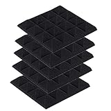 YWLINK 5 Unids Panel De Espuma AcúStica Sonido DetencióN AbsorcióN Esponja Estudio KTV Insonorizado 25x25x5cm No Retardante De Llama Alta Densidad DecoracióN del Hogar
