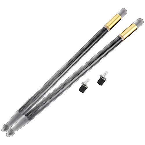 2 piezas de baquetas para batería con luces LED que se encienden con el movimiento, modelo 5A, ideales para eventos nocturnos a gran escala