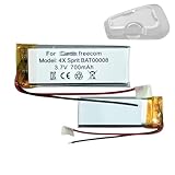  HIGHAKKU Batteria di ricambio BAT0008 compatibile con Car-do Scala Rider Freecom 4, Freecom 4X, Freecom 1, Freecom 2 Headset Headphone