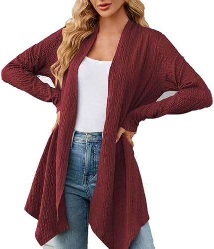 Pull Femme Manches Courtes - Cardigan Décontracté En Tricot Polyester - Coupe Ample, Col Rond