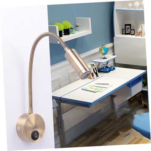 Lámpara de pared LED lectura 3W luz nocturna cálida con interruptor dormitorio 2