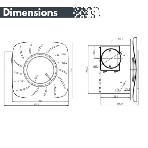 Image of Astberg Ceiling Mounted Fan (ASL1005)