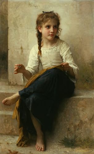 Lienzo para salón Donna italiana de Bouguereau 60x90cm: la solución para tus paredes vacías