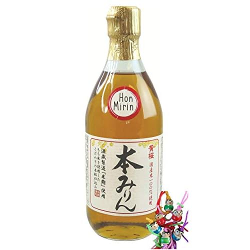 yoaxia ® Marke Set - [ 500ml ] KIZAKURA Hon Mirin/Echt & Traditionell / 13% Alc. / Reiswein aus Japan + ein kleines Glückspüppchen - Holzpüppchen