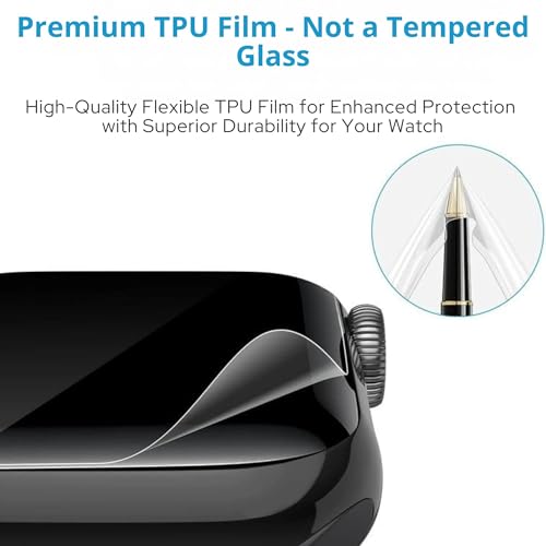 Image of 2 Pack| Smartwatch Screen Protector for Titan Smart 3 |1.96 inch| | Flexible TPU Film, 9H Scratch Resistant, Bubble Free Installation - Not Tempered Glass