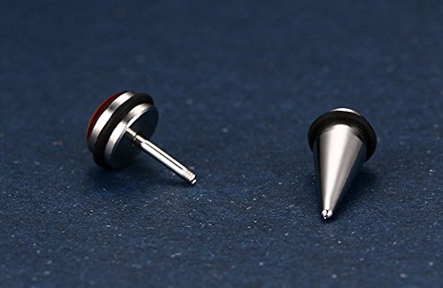 Tomsunlight Titanium Stainless Steel Gay Pride Unisex Mens Womens Lesbian Rainbow Stud Earrings #TOP3
