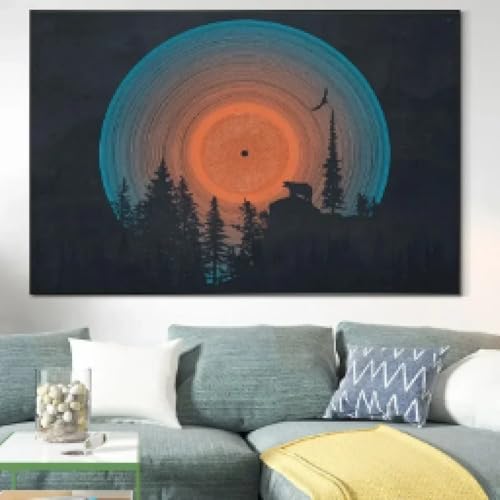 Peinture sur toile fille sexy et vin pour une déco de salon moderne 50x70