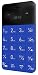 Produktbild Elari Cardphone. Ein Mobiltelefon so groß wie eine Kreditkarte (blau)