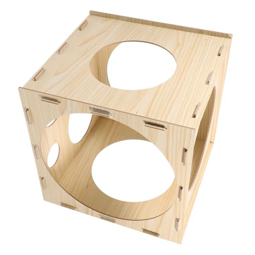 Boîte de mesure bois pour ballons avec guide de dimensionnement précis