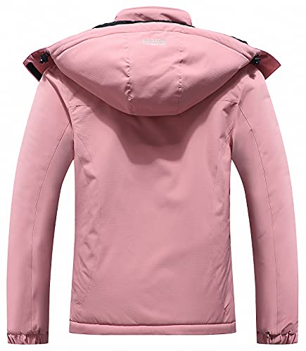 Dlgjpa Women's Mountain Waterproof Ski Jacket Hooded Windbreakers Windproof Raincoat Winter Warm Snow Coat #TOP1