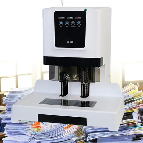 Máquina de encuadernación de libros de tubo de nailon completamente automática, capacidad de 500 páginas, 50 mm de grosor, encuadernación rápida de 15 segundos, ideal para la organización de