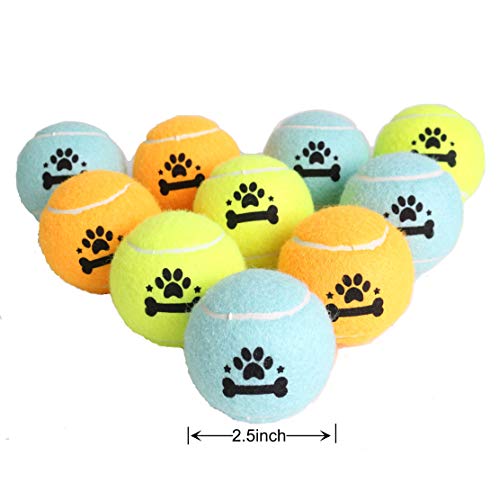 odear Tennis Ball for Dog Pack of 12 Colorful Easy Catching Pet Dog Ball - Thumbnail 2