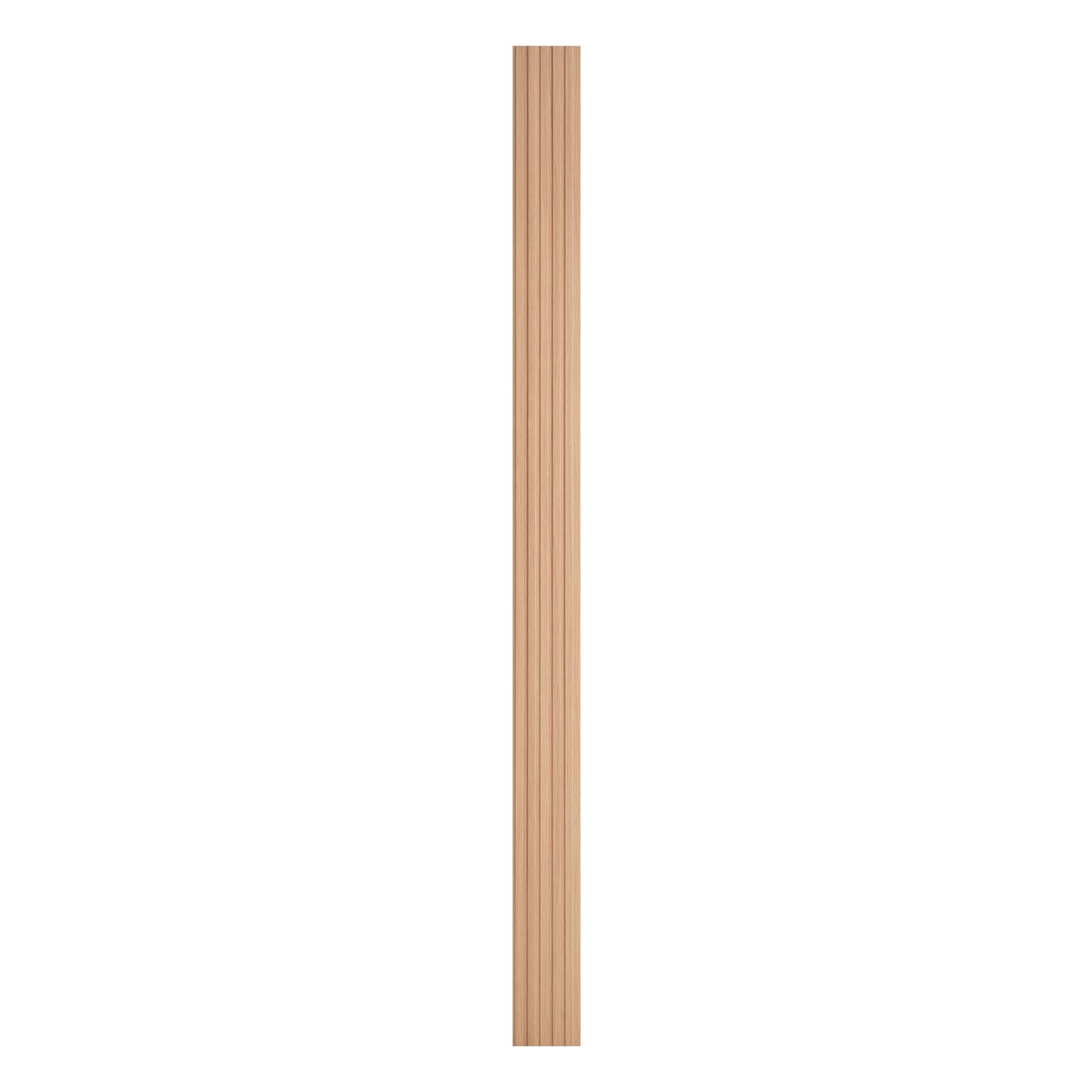 VEVOR Pannelli Acustici a Doghe in Legno di Frassino, 8 Pezzi Pannelli Parete in Legno WPC con Accento per Pareti, Pannelli da Parete Effetto Legno per Decorazioni e Ridurre Rumore 2450 x 166 x 9 mm