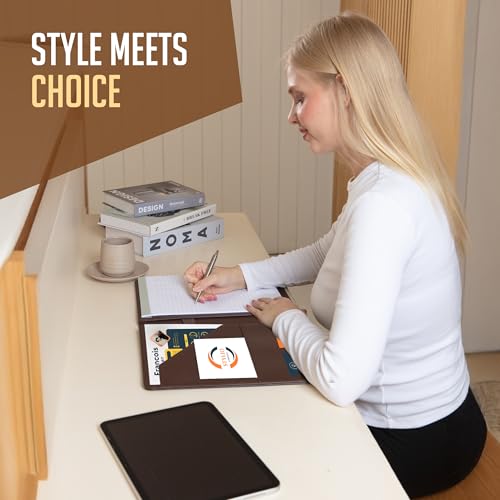 STYLIO Faux Leather Padfolio
