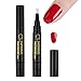 Produktbild Womdee One Step Nagellack Stift, 3-in-1 Pen Nail Art Gel Pen, No Base Top Coat Need, 8 Farben Nageldesign Stift DIY Glitter Nail Art Pen UV Gel Nail Polish Pens Für Nail Art Salon