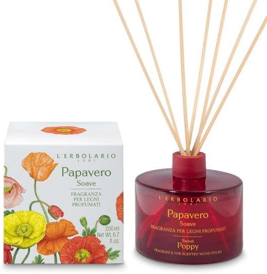 Erbolario geur voor geurhout – papaver Soave – 200 ml