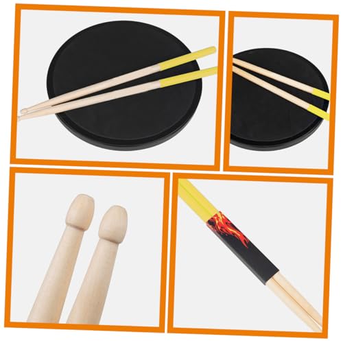 Kisangel Baqueta de Madera de Arce para Batería - 1 Par, Antideslizante para Principiantes, Bandas de Marcha y Kits Acústicos miniatura 4