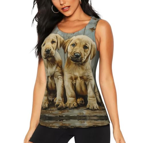Camiseta sin mangas con espalda cruzada Kfjghhl para entrenamiento diario de mujer