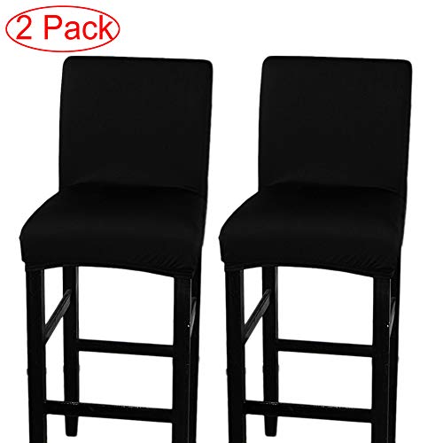 LJNGG 2 Pack Chair Cover Slipcover Counter Stool Covers Dining Room Kitchen Bar