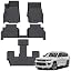 black 3 row floor mats