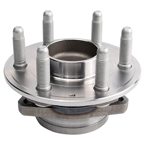 Image of TRQ Rear Left and Right Wheel Bearing and Hub Assembly Set 2 Piece Compatible with 18-22 Buick Enclave FWD 17-22 Cadillac XT5 FWD 20-22 XT6 18-22 Chevrolet Traverse 17-22 GMC Acadia