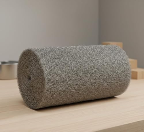 Orbis FM® 1m Ultra Fine Steel Wire Wool Pad – Grade 0000, 7cm Wide – Ideal for Polishing, Cleaning & Rodent Hole Blocking – Multipurpose Metal Wool for Home & DIY Use