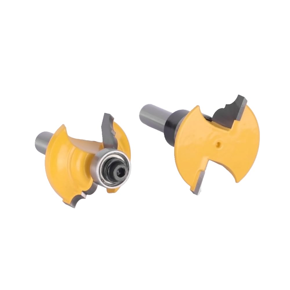 2 szt. 6mm 6.35mm 8mm podwójne rzymskie OGEE ramiaki i zestaw szyn frez do obróbki drewna frez do drewna bit czołowy frezy trzpieniowe(8mm shank)