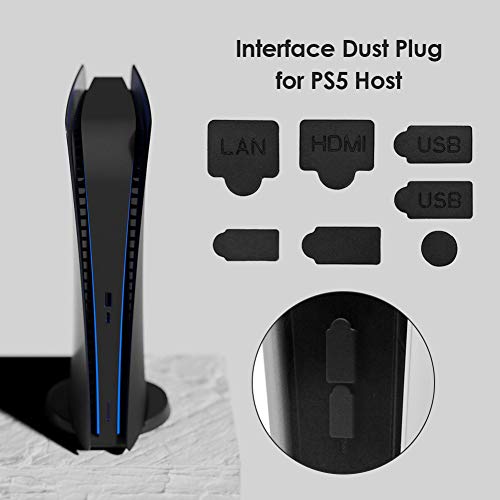 Conjunto de 7 plugues de silicone antipoeira com interface USB HDMI compatível com PS5