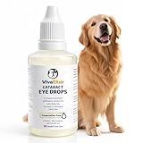 Dog Eye Drops, Cataract Eye Drops for Dogs, Daily Eye Care for Moisture, Comfort & Cleanliness, Tear Stain Support, Lubricating Ophthalmic Solution & Sodium Hyaluronate, Gentle Formul -50ML