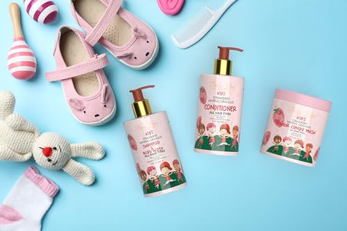 Baby Hair Kids: Vegan Strawberry & Mineral Granules Shampoo & Body Wash Ph- Balanced Sulfate-Free thumb #1