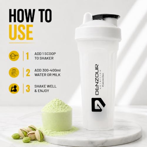 Image of DENZOUR NUTRITION Whey Gold Ultra 6 Starter With 24g Protein | Support Muscle Growth And Maintain A Lean Physique- Pista Kulfi Flavour, 1.05 Kg /2.3 lbs (29 Servings)