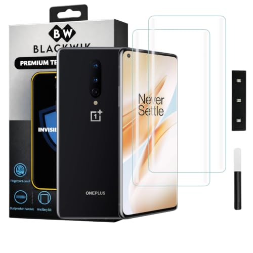 Image of Blackwik UV Curved Tempered Glass for OnePlus 8 | 2-Pack