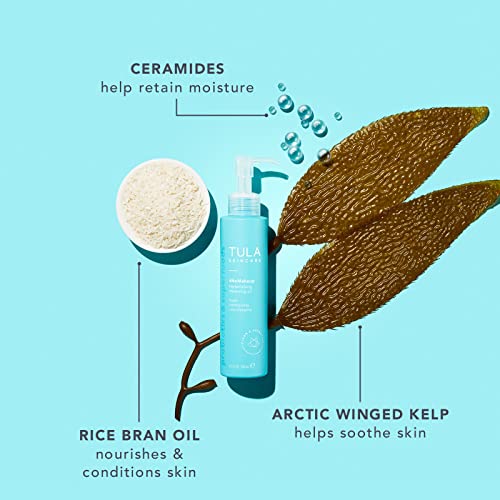 TULA Skin Care #nomakeup Replenishing Cleansing Oil - Oil Cleanser and Makeup Remover, Gently Clean and Remove Stubborn Makeup and Residue, 4.7 oz. - Thumbnail 3