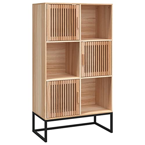 Credenza de madera estable de 125 cm de alto para almacenamiento 2