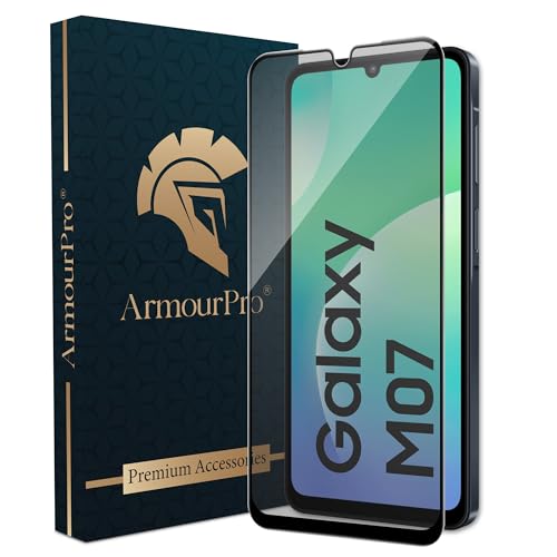 Image of ArmourPro Anti Glare Matte Tempered Glass for Samsung Galaxy M07 / A07 / F07 / F17e / Samsung F70e - Anti Fingerprint Screen Protector, 9H Scratch Resistant, Smooth Touch, Edge-to-Edge Full Coverage