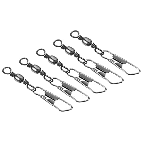 PATIKIL Fishing Barrel Swivel with Safety Snap