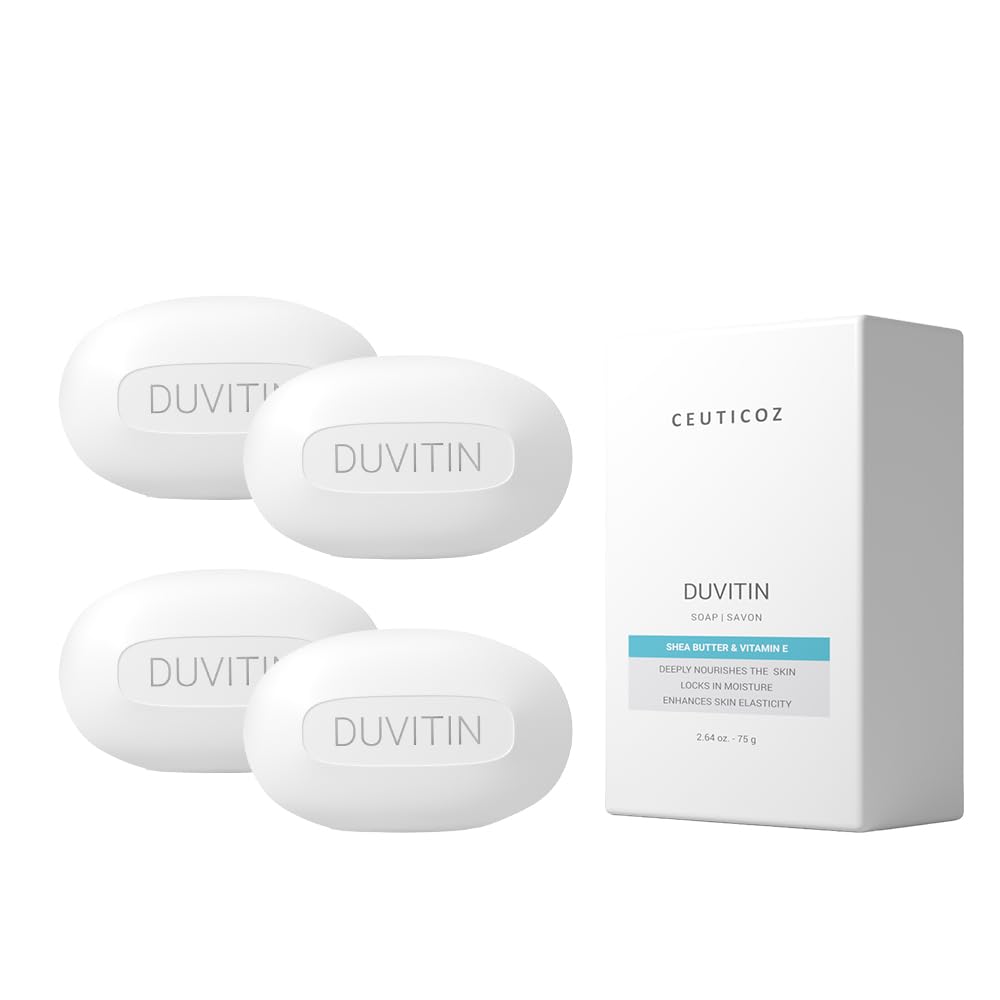 Duvitin Moisturizing Soap | For Dry & Dehydrated Skin | Provides Intense Moisturization & nourishment | Shea Butter & Vitamin E | For All Skin Types | 75g (Pack of 4)-image-39