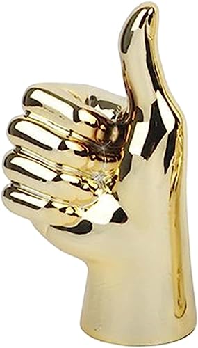 Estatua Decorativa de Mano Dorada para Mesa miniatura 5