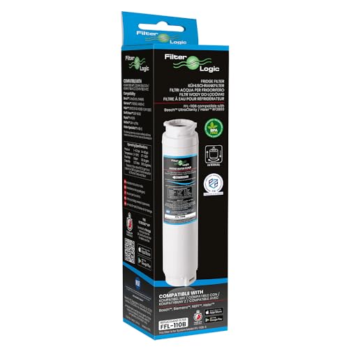 FilterLogic FFL-110B | 1x Wasserfilter kompatibel mit SIEMENS BOSCH NEFF UltraClarity 11034151 KSZ50UC0 11028820 11028825 00740560 Kühlschrank side-by-side Water Filter Ultra Clarity Filterpatrone