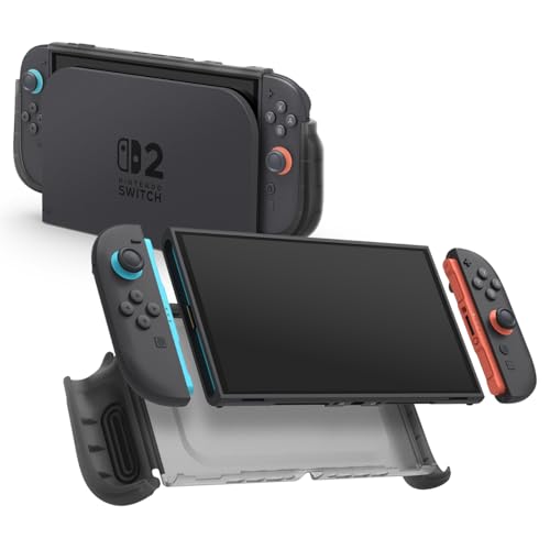Spigen Cover Ultra Hybrid Compatibile con Nintendo Switch 2 (2025), Custodia per Nintendo Switch 2 - Frost Black