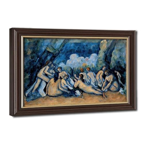 Cadre à suspendre et tableau de maître Cezanne avec impression sur toile de grande taille