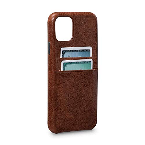 Sena Cases Snap On Wallet Case for iPhone 11 (Cognac)