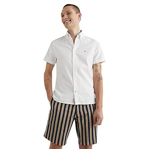 Tommy Hilfiger COTTON LINEN DOBBY SF SHIRT S/S, uni(ycf), Gr. L